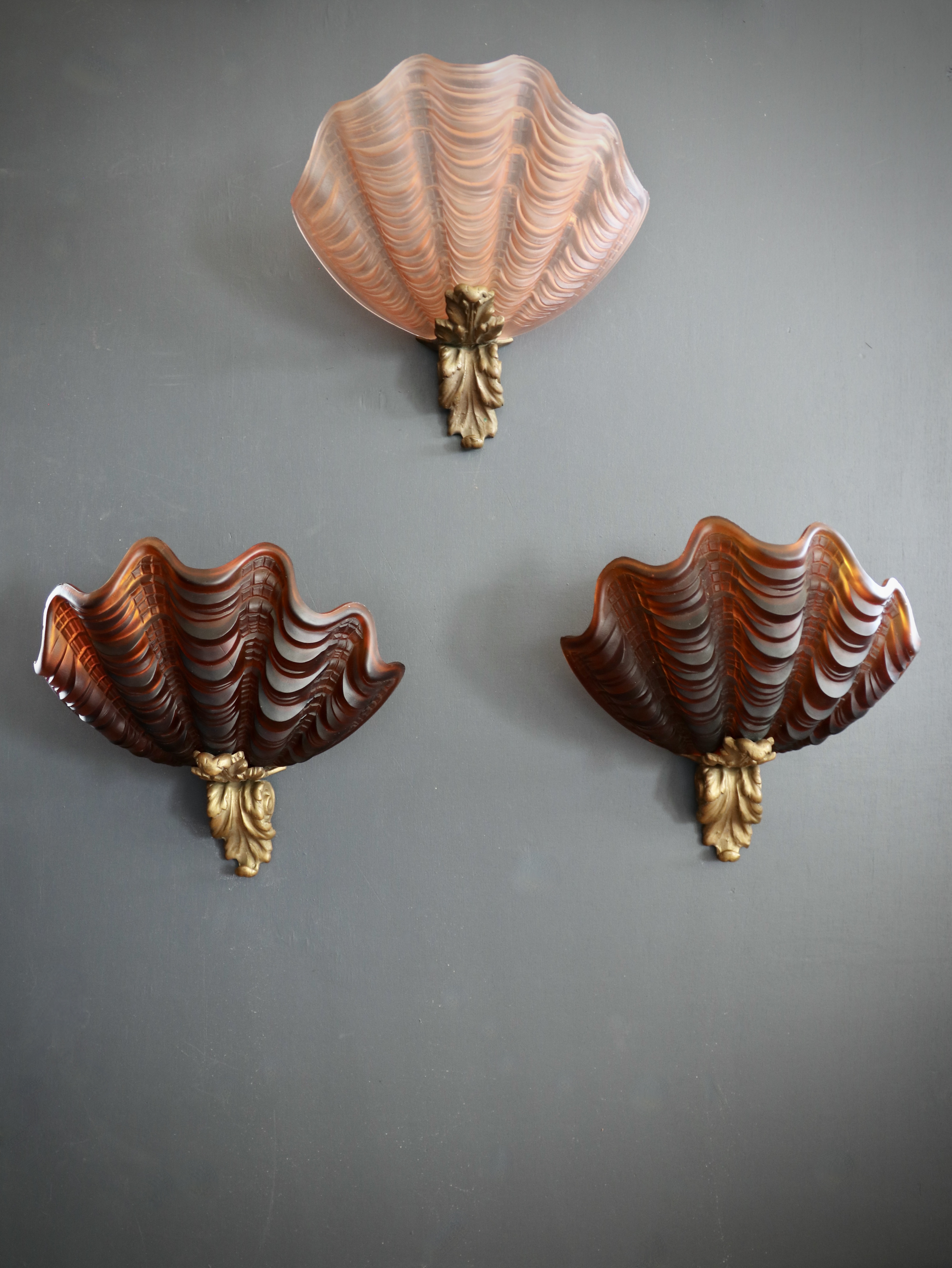 clam shell sconce