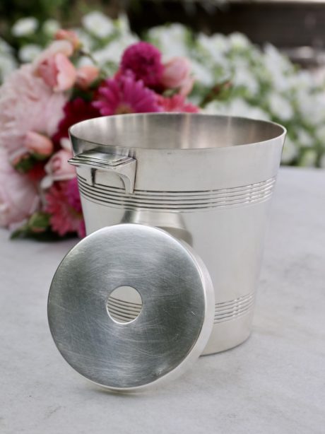 Silver plated Art deco design ice bucket