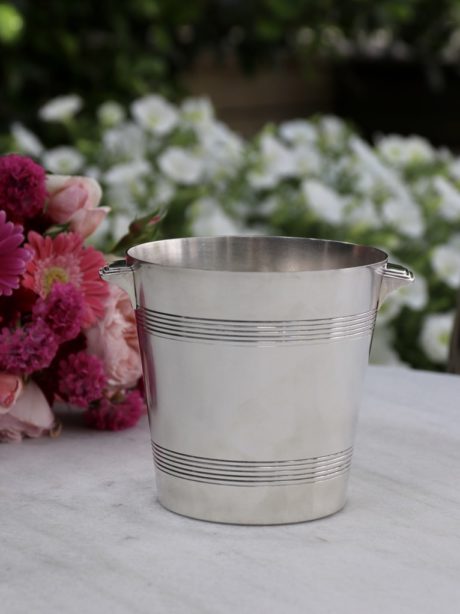 Silver plated Art deco design ice bucket