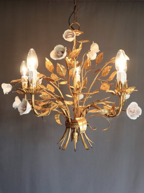 Italian Hollywood Regency Chandelier