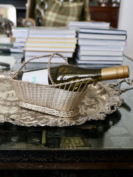 Silver Wiskemann Wine Serving Basket