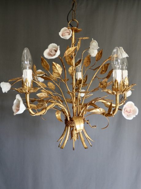 Italian Hollywood Regency Chandelier