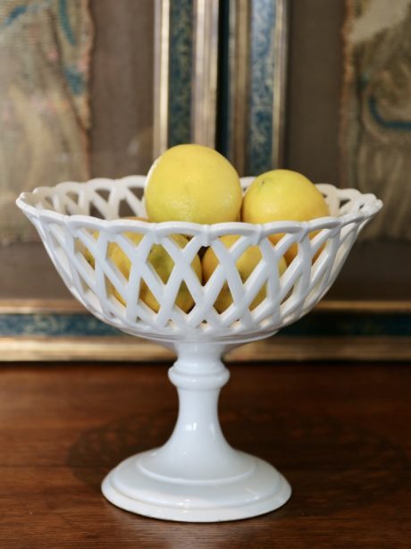 Antique Paris porcelain baskets in Empire style