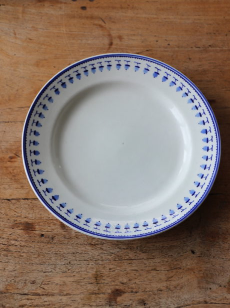 Antique Tournai porcelain plates from Belgium