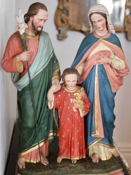 Plaster sculpture of The Holy family c.1880