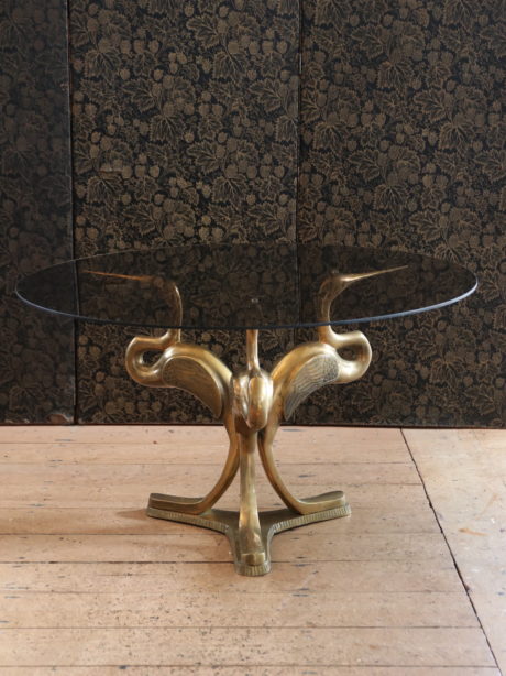 Mid century brass Heron coffee table