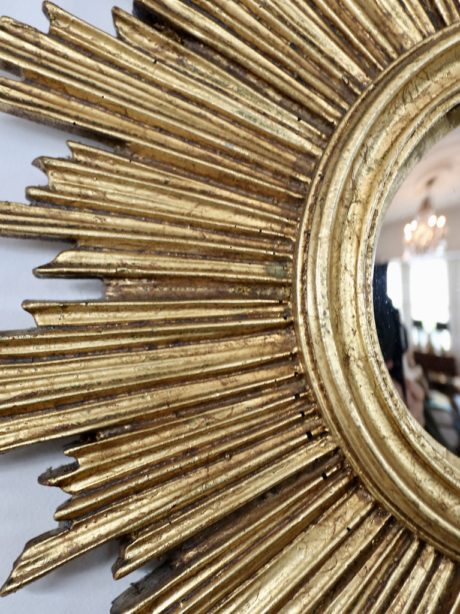 A Louis XIV style French sunburst mirror c.1950