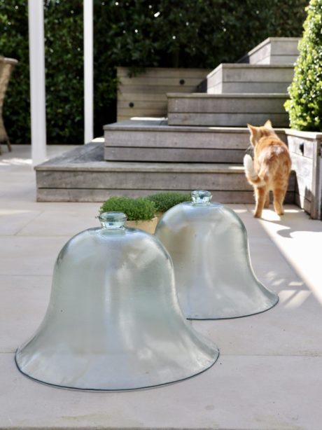 A pair of French Glass Garden Cloches