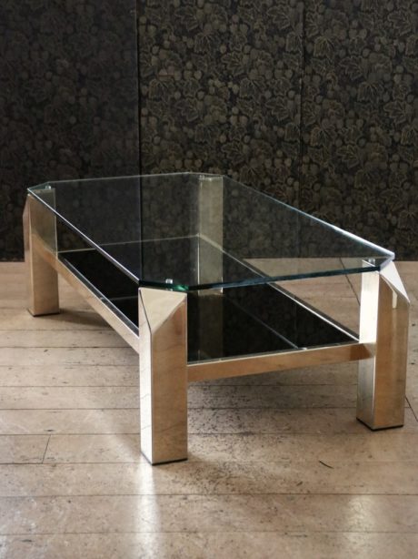 23 carat gold plated coffee table from Belgo Chrom