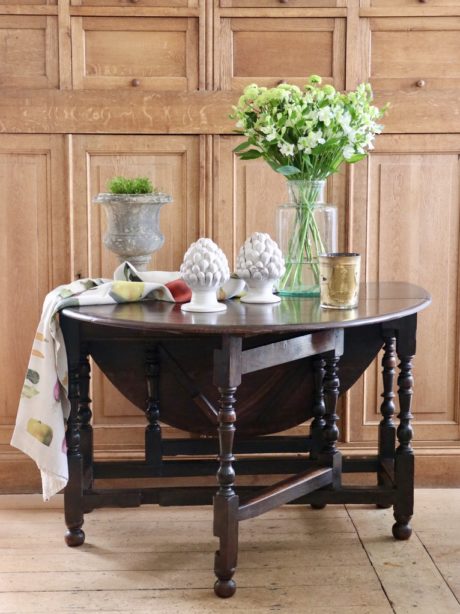 A 19th century English oak Gate leg table