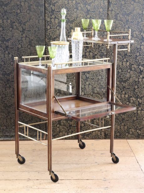 Deco bar cart by German designer, Ernst Rockhausen