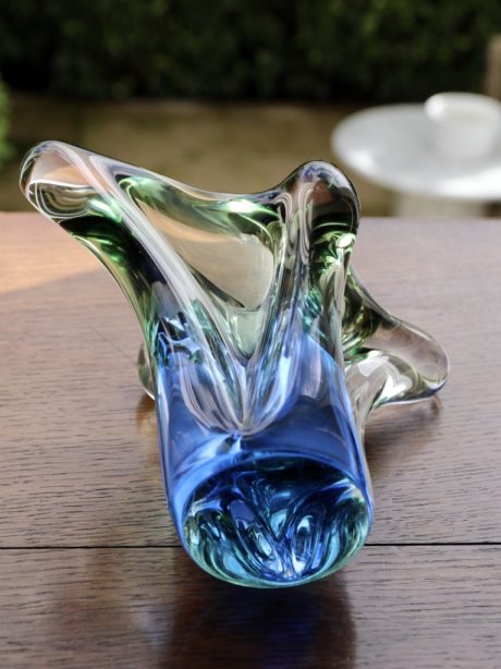 Czechoslovakian art glass vase