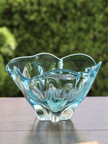 Japanese Hineri Iwatsu Art Glass Bowl