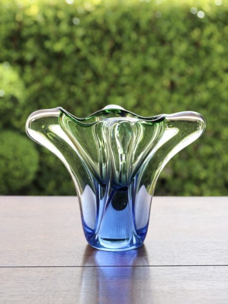 Czechoslovakian art glass vase