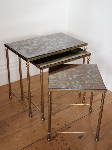 Set of nesting tables in the style of Maison Bagues