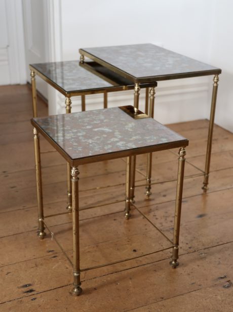 Set of nesting tables in the style of Maison Bagues