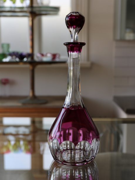 Val St Lambert crystal liqueur decanter