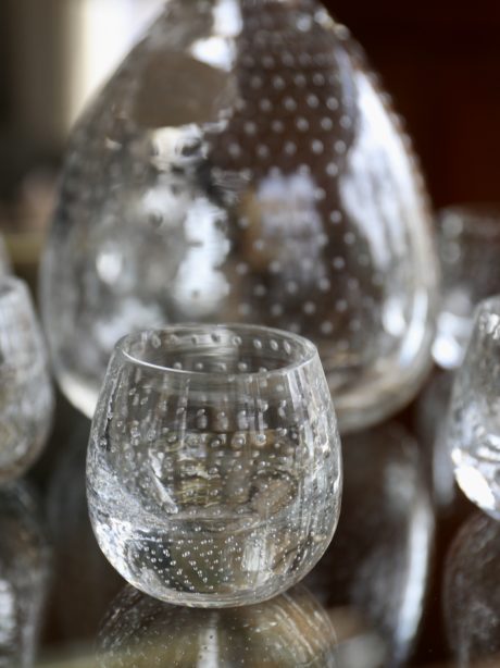 Decanter and six shot glasses by Charles Graffart