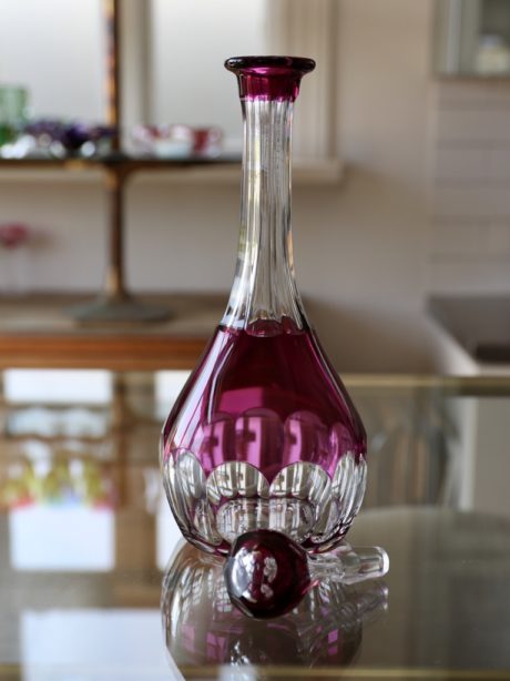 Val St Lambert crystal liqueur decanter