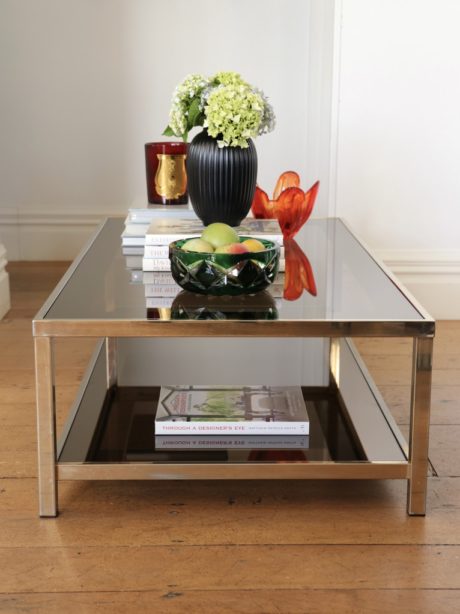 Belgo Chrom 23 carat gold plated Coffee Table