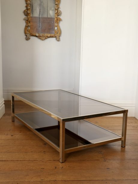 Belgo Chrom 23 carat gold plated Coffee Table