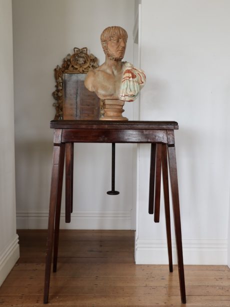 Adjustable French oak wooden sculptors table c.1890